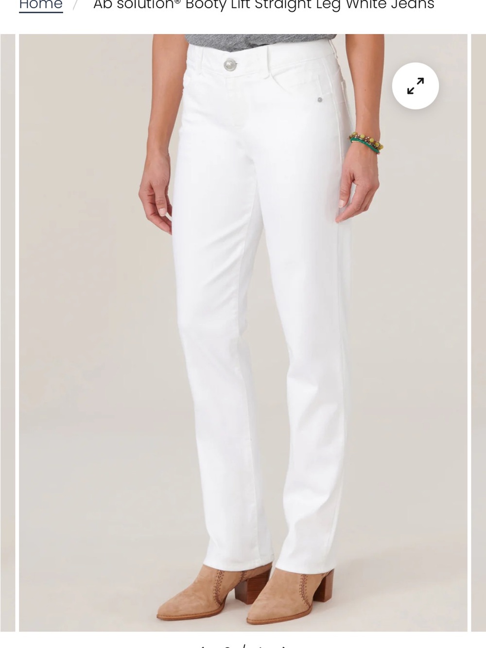 Democracy White Straight-Leg Women's Jeans